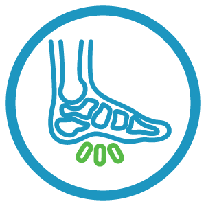 Icon of foot injury