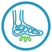 Icon of foot injury