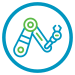 Icon of robotic arm