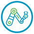 Icon of robotic arm