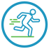 icon of man runing