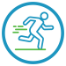 icon of man runing